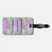 Vivid Spotty Pattern Bagagelabel (Achterkant horizontaal)