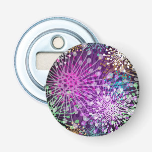 Vivid Spotty Pattern Button Flesopener