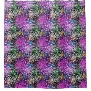 Vivid Spotty Pattern Douchegordijn