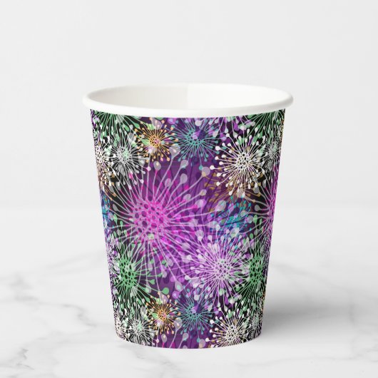 Vivid Spotty Pattern Papieren Bekers (Links)