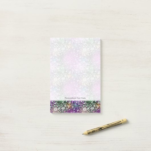Vivid Spotty Pattern Post-it® Notes (Op bureau)