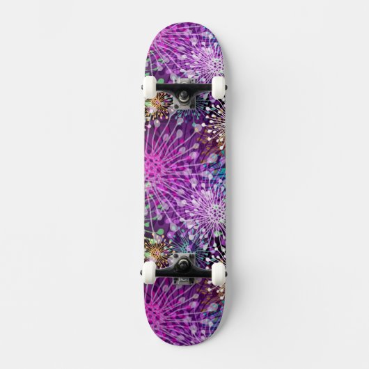 Vivid Spotty Pattern Skateboard (Voorkant)