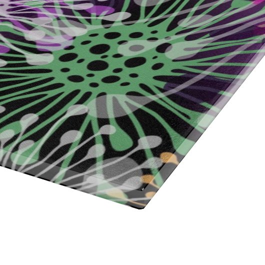 Vivid Spotty Pattern Snijplank (Hoek)