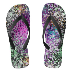 Vivid Spotty Pattern Teenslippers