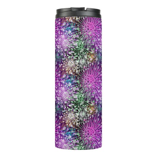 Vivid Spotty Pattern Thermosbeker (Achterkant)