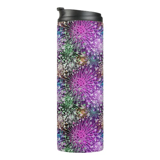 Vivid Spotty Pattern Thermosbeker (Geroteerd rechts)