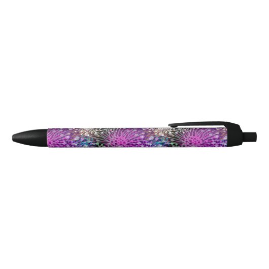Vivid Spotty Pattern Zwarte Inkt Pen (Bovenkant)