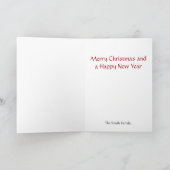 Vivid tableau d'ornements, une carte de Noël (Intérieur)