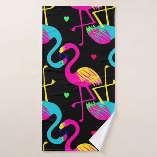 Vivid tropical, exotic hawaiian seamless pattern w (Serviette de bain)