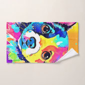 Vivid Vibes de marionnettes Design d'art (Serviette à main)