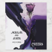 Vivid Violet Mariages Étiquettes de vin (Étiquettes simples)