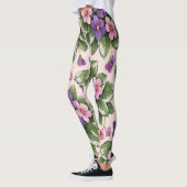 Vivid Violet Women's Leggings (Gauche)