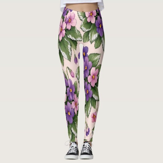 Vivid Violet Women's Leggings (Devant)
