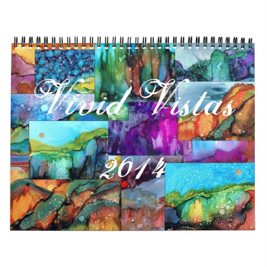 Vivid Vistas 2014 Wall Agenda Kalender (Hoes)