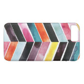 Vivid Waterverf Chevron I Case-Mate iPhone Case (Achterkant (Horizontaal))