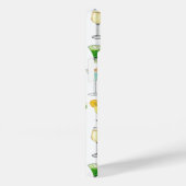 Vivid Waterverf Cocktail Pattern Canvas tas Case-Mate iPhone Case (Achterkant / Rechts)