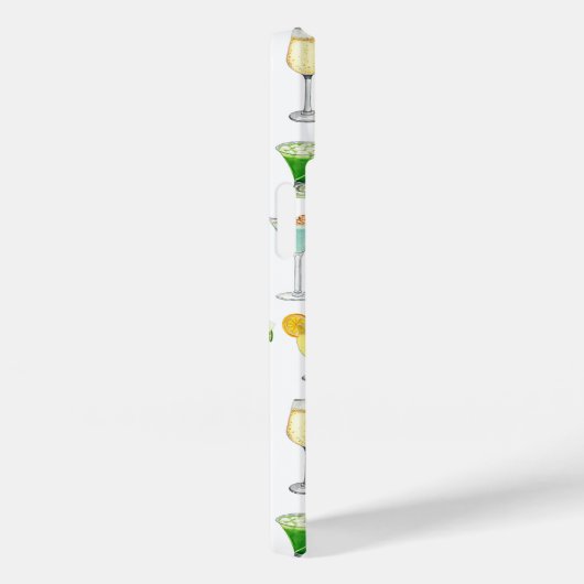 Vivid Waterverf Cocktail Pattern Canvas tas Case-Mate iPhone Case (Achterkant / Rechts)