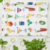 Vivid Waterverf Cocktail Pattern Canvas tas Theedoek (Gevouwen)