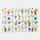 Vivid Waterverf Cocktail Pattern Canvas tas Theedoek (Horizontaal)