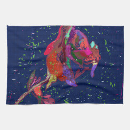 Vividly Colored Flower Kitchen Towel Theedoek