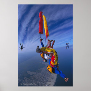 VividViews.com: Tube Dive Over Wildwood, NJ Print