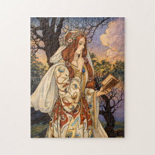 Vivien – Art Nouveau Tooveres Illustratie Legpuzzel