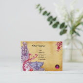 VIVIEN MONOGRAM edelsteen roze Visitekaartje (Staand voorkant)