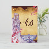 VIVIEN MONOGRAM paars Kaart (Staand voorkant)