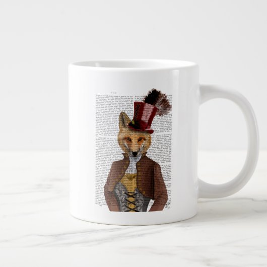 Vivienne Steampunk Fox Extra Grote Beker (Rechts)