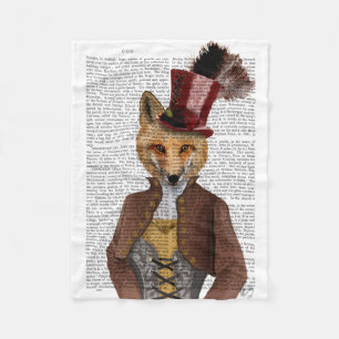 Vivienne Steampunk Fox Fleece Deken