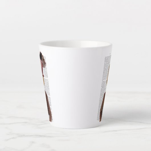 Vivienne Steampunk Fox Latte Mok (Voorkant)