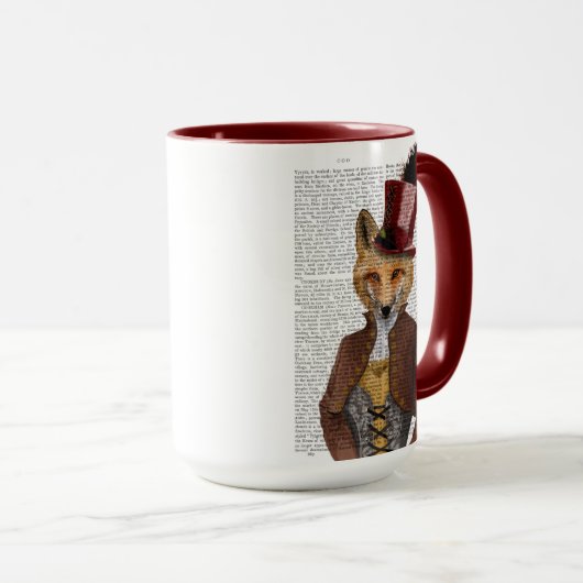 Vivienne Steampunk Fox Mok (Voorkant rechts)