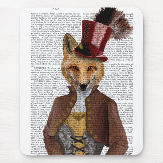 Vivienne Steampunk Fox Muismat (Voorkant)