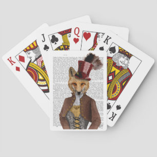 Vivienne Steampunk Fox Pokerkaarten