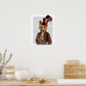 Vivienne Steampunk Fox Poster (Keuken)