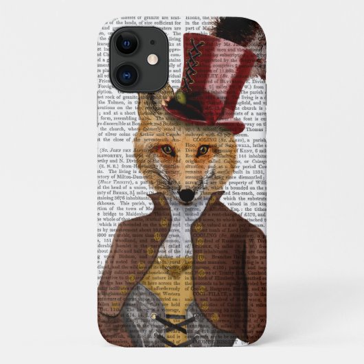 Vivienne Steampunk Vos Case-Mate iPhone Case (Achterkant)