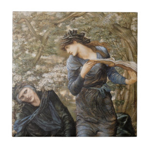 Viviens betovering van Merlijn (Edward Burne-Jones Tegeltje
