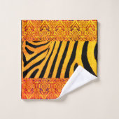 Vivisi Zebra Bath Towel Set Bad Handdoek (Wasdoekje)
