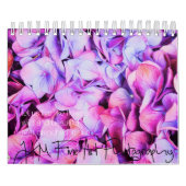 Vivons comme le calendrier Flowers 2020 (Protection)