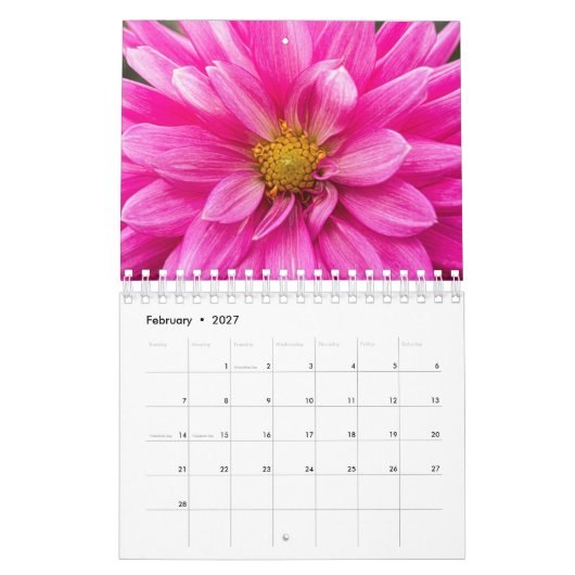 Vivons comme le calendrier Flowers 2020 (Feb 2027)