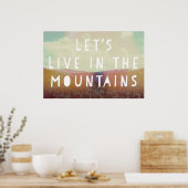 Vivons dans les montagnes Poster (Cuisine)