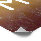 Vivons dans les montagnes Poster (Coin)