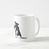 Vivre, Amour, Danse - Couple Mug de salle de bal (Devant droit)