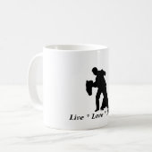 Vivre, Amour, Danse - Couple Mug de salle de bal (Devant gauche)
