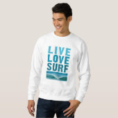 Vivre, Amour, Sweatshirt Surf (Devant entier)