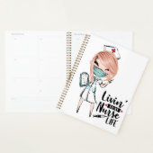 Vivre cette infirmière vie Caucasien humour infirm (Devant avec enveloppe)