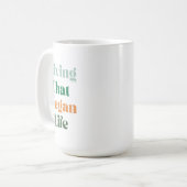 Vivre Cette Végétan Vie Mug (Devant gauche)