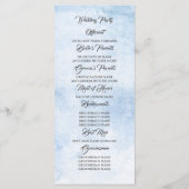 Vivre Coral Floral Élégant Programmes de mariage (Dos)