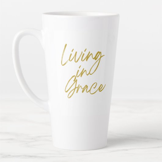 Vivre dans Grace Tall Latte Mug (Gauche)