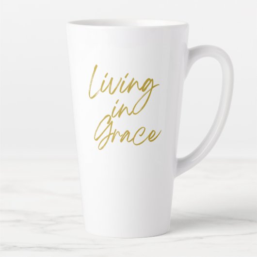 Vivre dans Grace Tall Latte Mug (Droite)